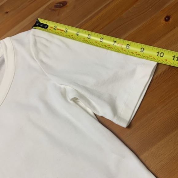 Talbots Petite Bright White 100% Pima Cotton T Shirt - Picture 5 of 12